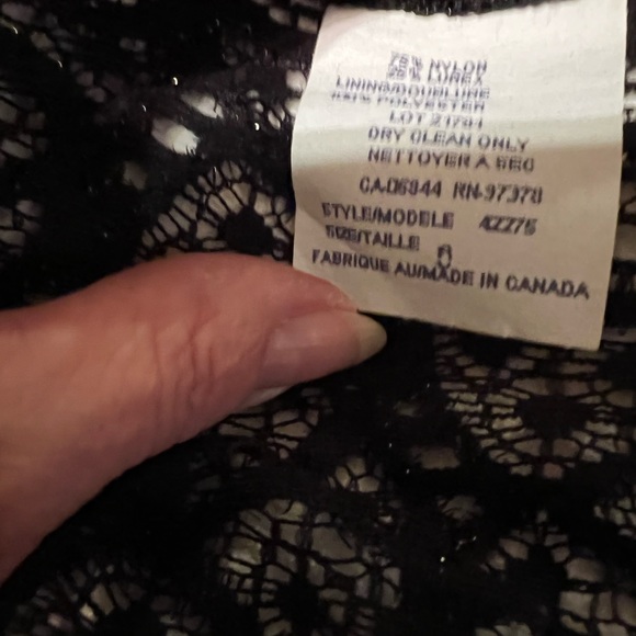 Women’s black lace blouse - Picture 4 of 6